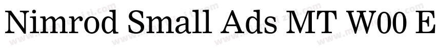 Nimrod Small Ads MT W00 Ext字体转换